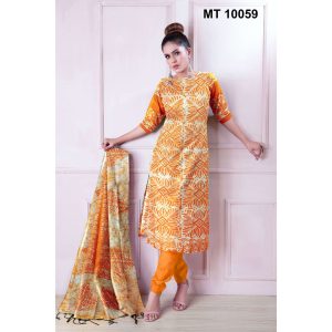 কটন বাটিক থ্রি পিছ (MT-10059)