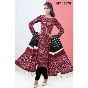 কটন বাটিক থ্রি পিছ (MT-10070)