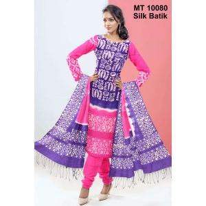 সিল্ক বাটিক থ্রি পিছ (MT-10080)