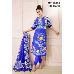সিল্ক বাটিক থ্রি পিছ (MT-10081)