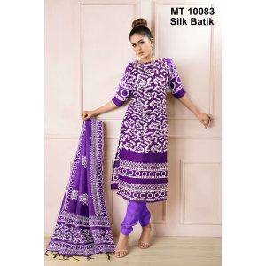 সিল্ক বাটিক থ্রি পিছ (MT-10083)