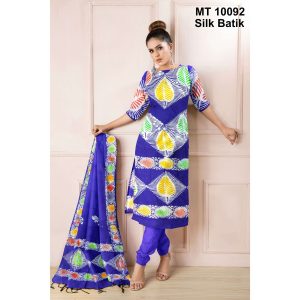 সিল্ক বাটিক থ্রি পিছ (MT-10092)
