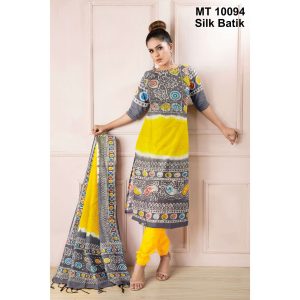 সিল্ক বাটিক থ্রি পিছ (MT-10094)