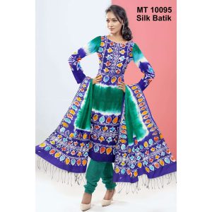 সিল্ক বাটিক থ্রি পিছ (MT-10095)