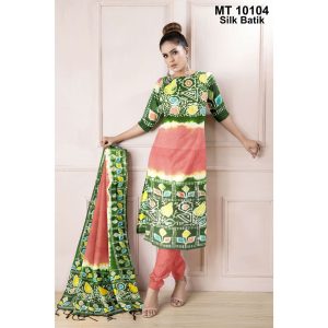 সিল্ক বাটিক থ্রি পিছ (MT-10104)