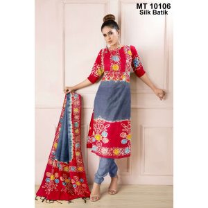 সিল্ক বাটিক থ্রি পিছ (MT-10106)