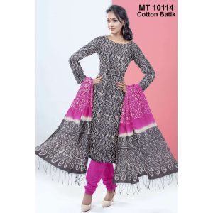 কটন বাটিক থ্রি পিছ (MT-10114)