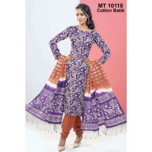 কটন বাটিক থ্রি পিছ (MT-10118)