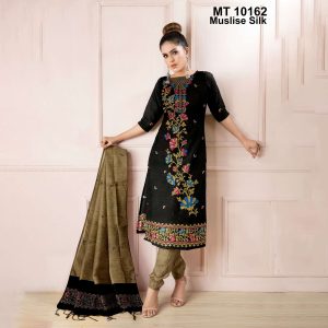 মাসলাইস সিল্ক তাঁতের থ্রি-পিস (MT-10162)