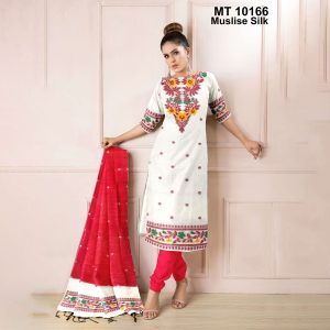 মাসলাইস সিল্ক তাঁতের থ্রি-পিস (MT-10166)