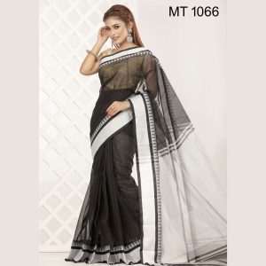 টাঙ্গাইল তাঁতের হাফ সিল্ক শাড়ী ব্লাউজ পিছ সহ (MT-1066)