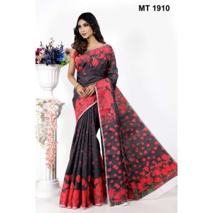মাসলাইস সিল্ক ডিজিটাল প্রিন্ট শাড়ী (MT-1910)