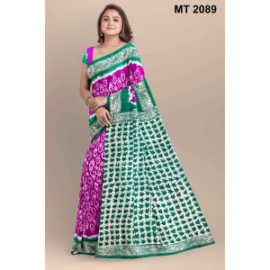 Soft Cotton Batik Saree with Blouse Piece (MT-2089)