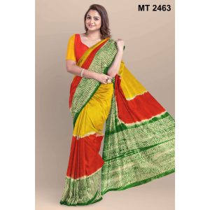 Soft Cotton Batik Saree with Blouse Piece (MT-2463)