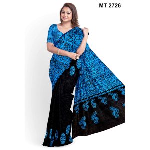 Soft Cotton Batik Saree with Blouse Piece (MT-2726)