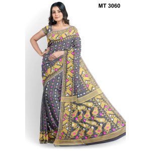 মাসলাইস সিল্ক জামদানি শাড়ী (MT-3060)
