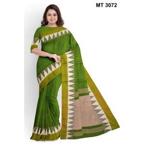 সফট হাফ সিল্ক টাঙ্গাইল তাঁতের শাড়ী ব্লাউজ পিছ সহ (MT-3072)