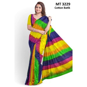Soft Cotton Batik Saree with Blouse Piece (MT-3229)