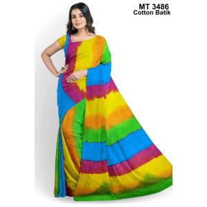 Soft Cotton Batik Saree with Blouse Piece (MT-3486)