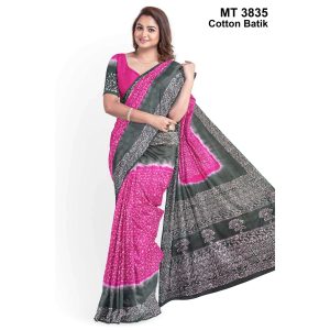 Soft Cotton Batik Saree with Blouse Piece (MT-3835)