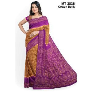 Soft Cotton Batik Saree with Blouse Piece (MT-3836)