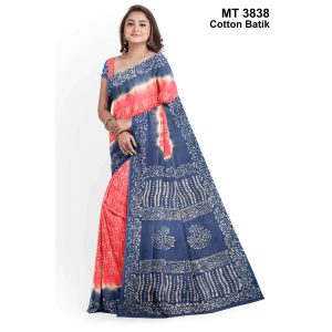 Soft Cotton Batik Saree with Blouse Piece (MT-3838)