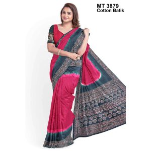 Soft Cotton Batik Saree with Blouse Piece (MT-3879)