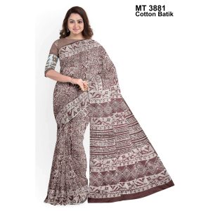 Soft Cotton Batik Saree with Blouse Piece (MT-3881)