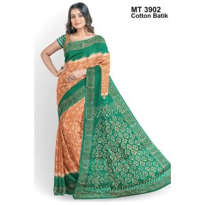 Soft Cotton Batik Saree with Blouse Piece (MT-3902)