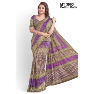 Soft Cotton Batik Saree with Blouse Piece (MT-3903)