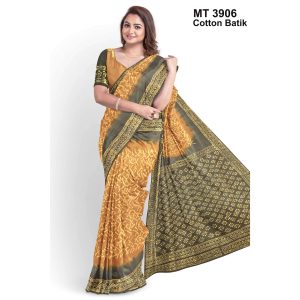 Soft Cotton Batik Saree with Blouse Piece (MT-3906)