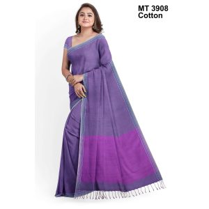 টাঙ্গাইল তাঁতের সুতি শাড়ী ব্লাউজ পিছ সহ (MT-3908)