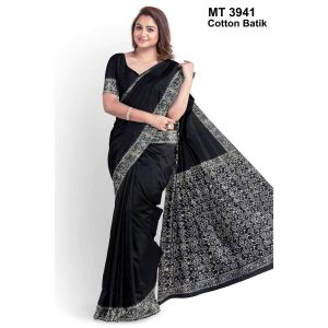 Soft Cotton Batik Saree with Blouse Piece (MT-3941)
