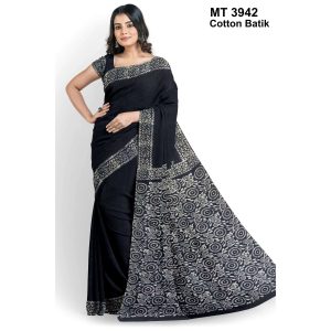 Soft Cotton Batik Saree with Blouse Piece (MT-3942)