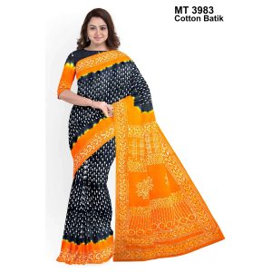 Soft Cotton Batik Saree with Blouse Piece (MT-3983)