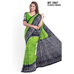 Soft Cotton Batik Saree with Blouse Piece (MT-3987)