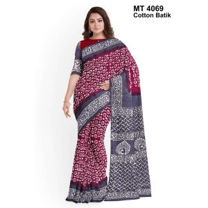 Soft Cotton Batik Saree with Blouse Piece (MT-4069)