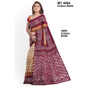 Soft Cotton Batik Saree with Blouse Piece (MT-4084)