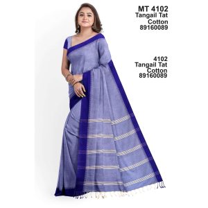 Tangail Tant Cotton Saree With Running Blouse Piece (MT-4102)