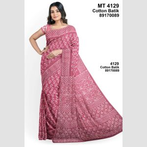 Soft Cotton Batik Saree with Blouse Piece (MT-4129)