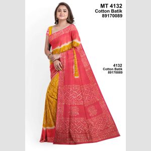Soft Cotton Batik Saree with Blouse Piece (MT-4132)