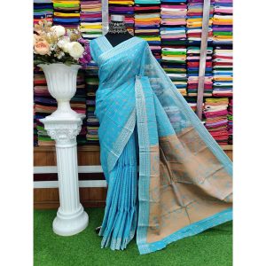 টাঙ্গাইল কটন বালুচুড়ি শাড়ী ব্লাউজ পিছ সহ