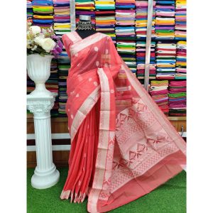 টাঙ্গাইল কটন বালুচুড়ি শাড়ী ব্লাউজ পিছ সহ